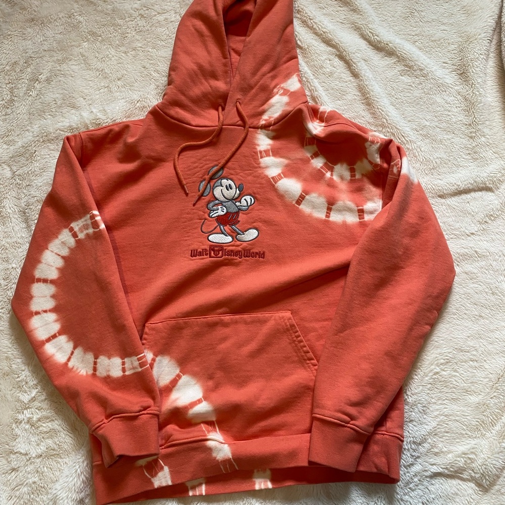 Walt Disney World Tie-Dye Line Art Mickey Mouse Hoodie